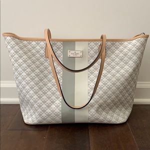 Grey and Cream Kate Spade Bag
